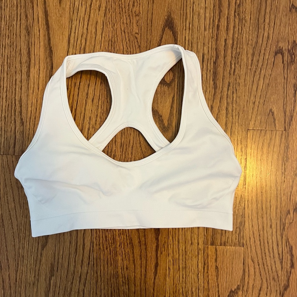 Alphalete Classic White Sports Bra